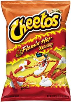 Cheetos Crunchy Flamin' Hot Cheese Flavored Snacks - 27 oz, Nutrition ...