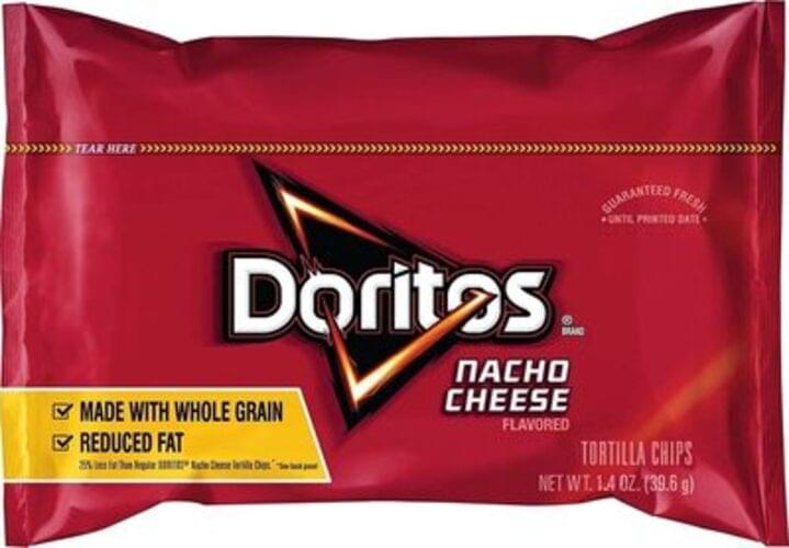 Doritos Doritos Nacho Cheese Reduced Fat Tortilla Chips 1.4 Ounce