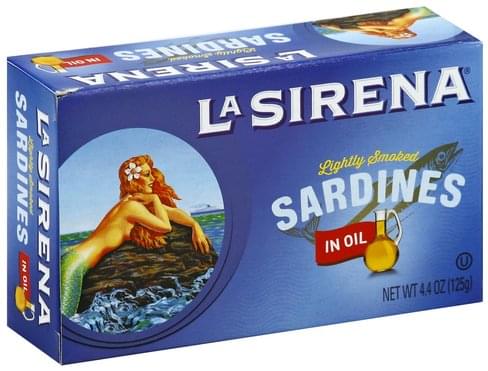 La Sirena Light Smoked, In Oil Sardines - 4.4 oz