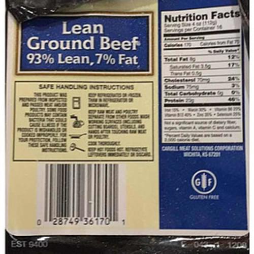 Ground Beef Nutrition Facts Runners High Nutrition