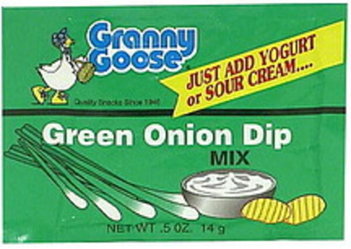 Granny Goose Green Onion Dip Mix 0.5 oz, Nutrition Information Innit