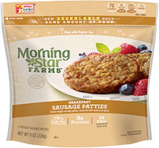 MorningStar Farms Breakfast Sausage Patties 8 Oz Nutrition Information Innit