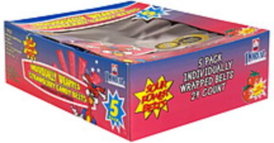 Dorval Strawberry Sour Power Belts 24 ea, Nutrition Information Innit