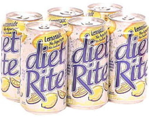 Diet Rite Lemonade 6 ea, Nutrition Information Innit