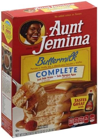 Aunt Jemima Complete, Buttermilk Pancake & Waffle Mix - 32 oz