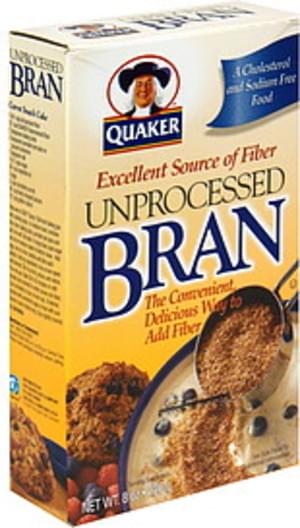 Quaker Unprocessed Bran - 8 oz, Nutrition Information | Innit