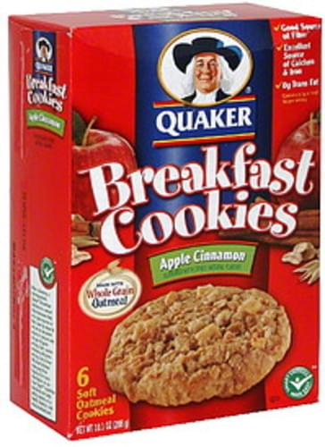 Quaker Apple Cinnamon Breakfast Cookies 6 Ea Nutrition Information Innit