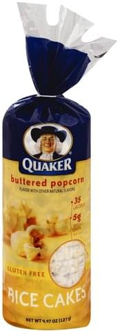 Quaker Buttered Popcorn Rice Cakes 4 47 Oz Nutrition Information Innit