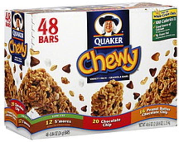 Quaker Variety Pack Granola Bars 48 ea, Nutrition Information Innit