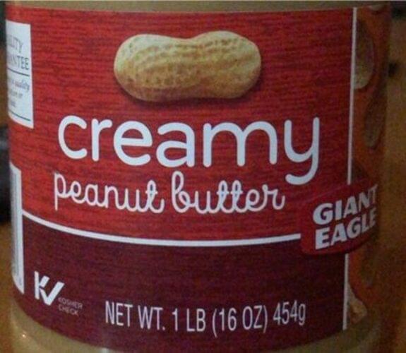Giant Eagle Creamy Peanut Butter 32 G Nutrition Information Innit