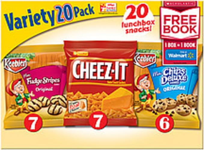Keebler Mini Fudge Stripes/CheezIt/Mini Chips Deluxe Original Cookies