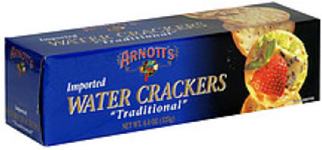 Arnott's Original 125 G Water Cracker 12 pkg, Nutrition Information