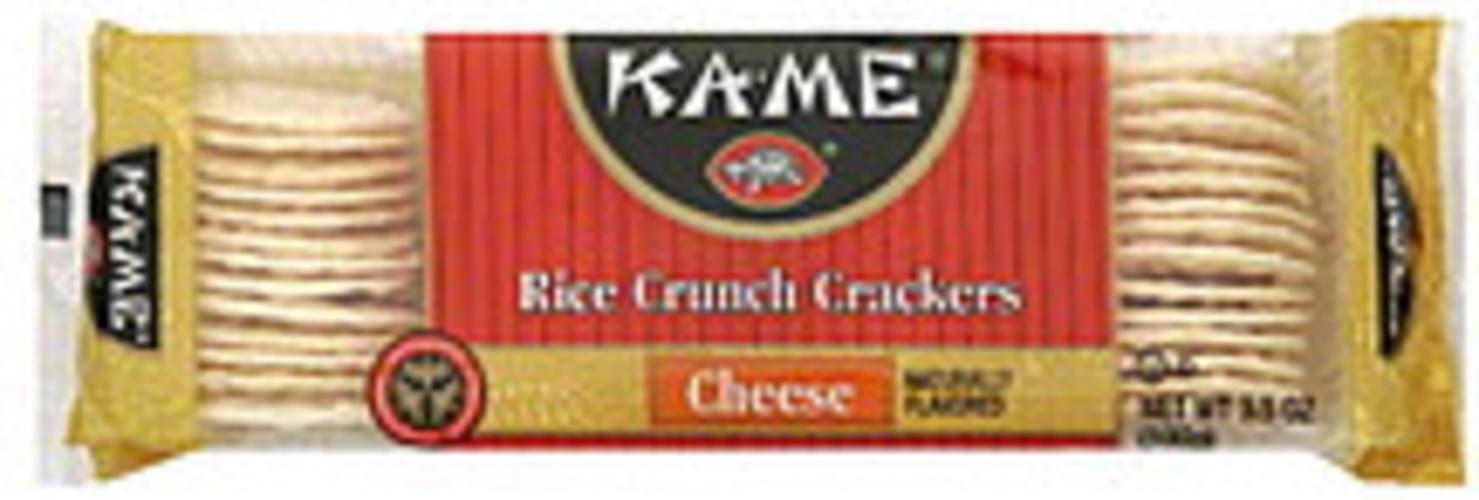 Kame Cheese Rice Crackers 12 pkg, Nutrition Information Innit