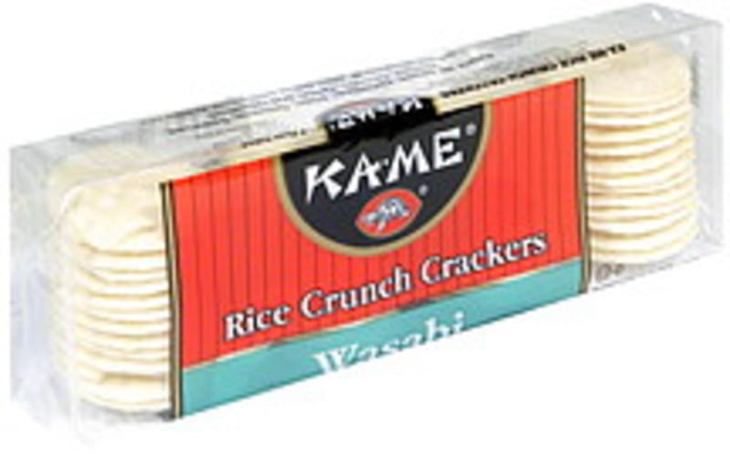 Kame Rice Crackers Wasabi 3.5 Oz 12 pkg, Nutrition Information Innit