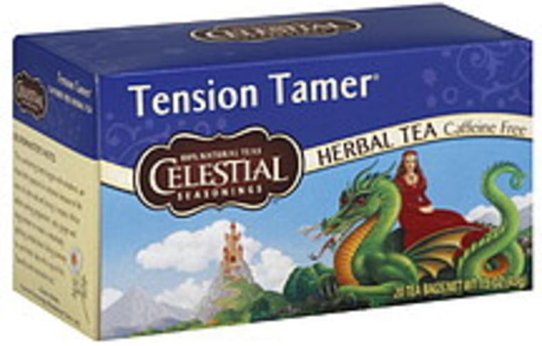 Celestial Seasonings Tension Tamer 20 Ct Tea Bags 6 pkg, Nutrition