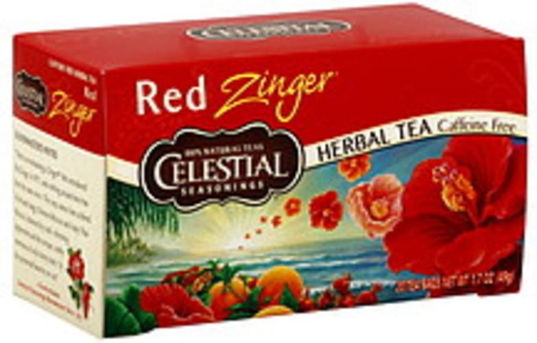 Celestial Seasonings Red Zinger Tea Bags 20, Nutrition Information Innit