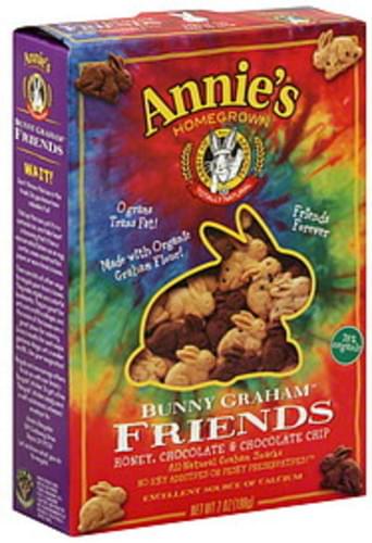 Annie's Homegrown Honey, Chocolate & Chocolate Chip 7 Oz Bunny Graham Crackers - 12 pkg