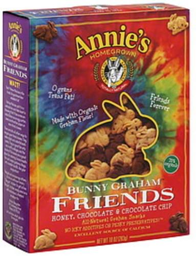 Annie's Homegrown Bunny Friends Honey, Chocolate & Chocolate Chip 10 Oz. Graham Snacks - 12 pkg