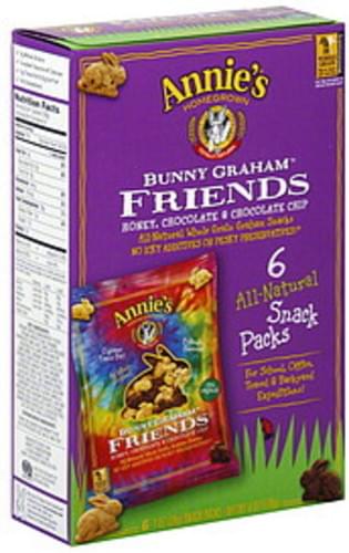 Annie's Homegrown Bunny Graham Friends Snack Packs 1 Oz Graham Crackers - 6 pkg
