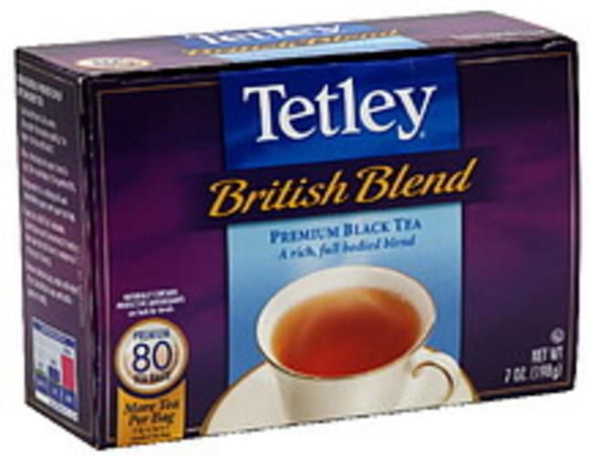 Tetley British Blend 80 Ct Black Tea 12 pkg, Nutrition Information Innit