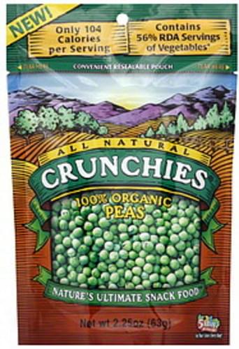 Crunchies 100% Organic Peas - 6 pkg