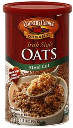 Country Choice Organic Irish Style Steel Cut 30 Oz Oats - 6 pkg