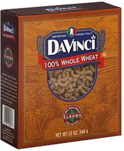 Davinci Whole Wheat Elbows 12 Oz Pasta - 12 pkg
