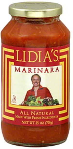 Lidia's Marinara 25 Oz Pasta Sauce - 6 pkg, Nutrition Information | Innit
