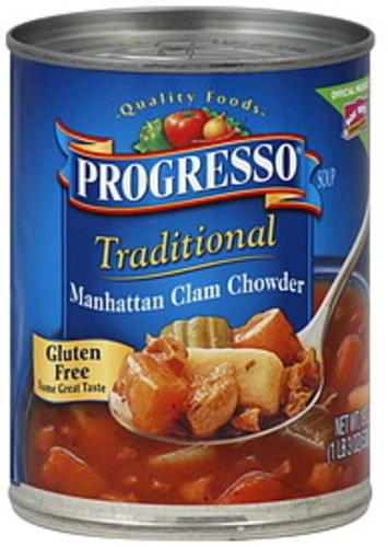 Progresso Manhattan Clam Chowder 19 Oz Soup - 12 pkg, Nutrition ...