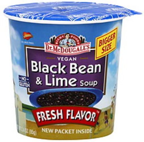 Dr. Mcdougall's Soup Mix Vegan Black Bean & Lime 3.4 Oz 6 pkg