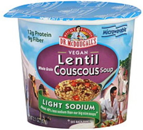 Dr. Mcdougall's Lentil Couscous 2.1 Oz Soup - 6 pkg