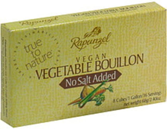 Rapunzel Vegan Vegetable 2.4 Oz Bouillon 6 pkg, Nutrition Information