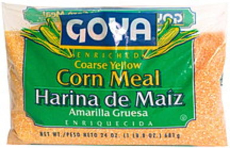 Goya Coarse Yellow 24 Oz Corn Meal 12 pkg, Nutrition Information Innit