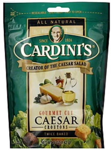 Cardini's Twice Baked Caesar 5 Oz Croutons - 12 pkg