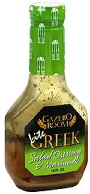 Gazebo Room Lite Greek 16 Oz Salad Dressing & Marinade - 6 pkg