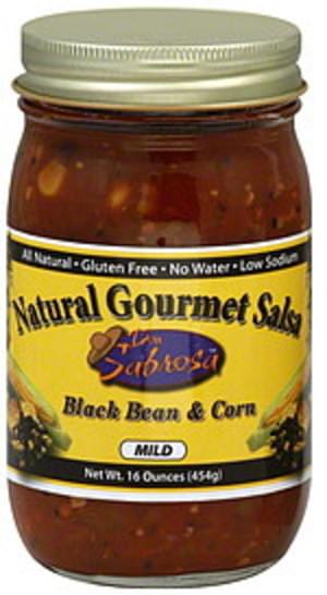 Don Sabrosa Black Bean & Corn Mild 16 Oz Salsa - 6 pkg