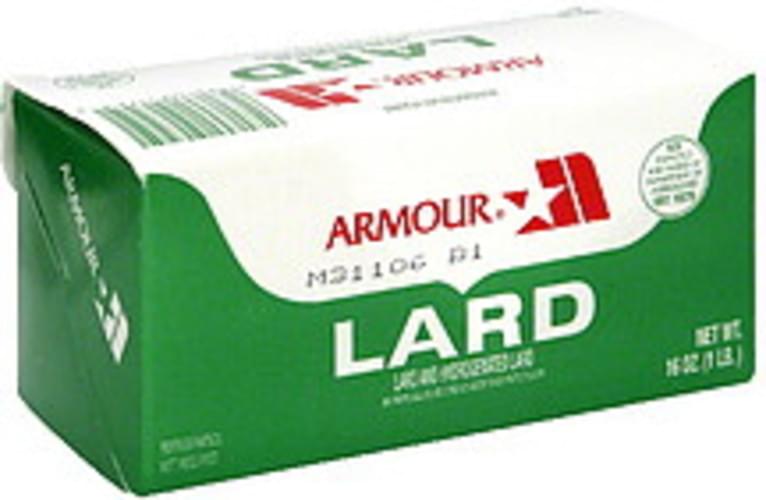 Armour 1 Lb Lard 24 pkg, Nutrition Information Innit