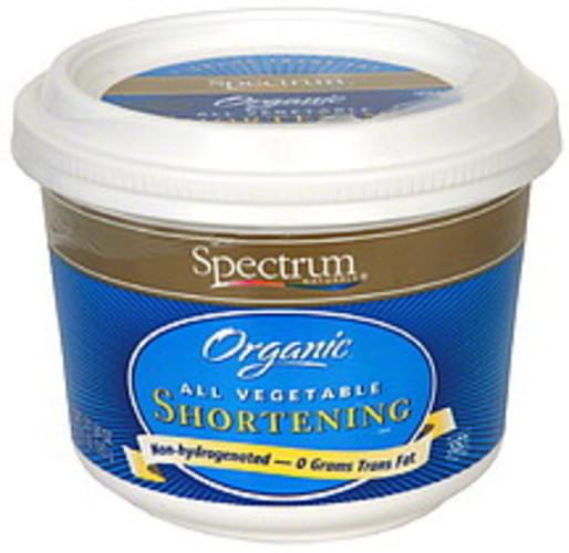 Spectrum Organic All Vegetable 24 Oz Shortening - 6 pkg