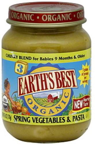 Earth's Best Spring 6 Oz Vegetables & Pasta - 12 pkg