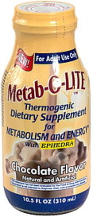 Metab-O-Lite Thermogenic Dietary Supplement, Chocolate - 10.5 oz