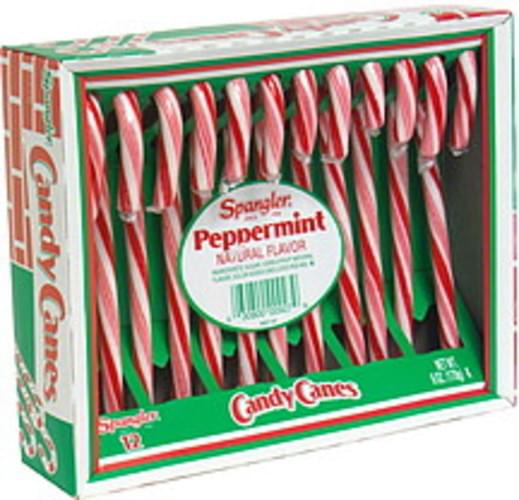 Spangler Peppermint Candy Canes 12 ea, Nutrition Information Innit