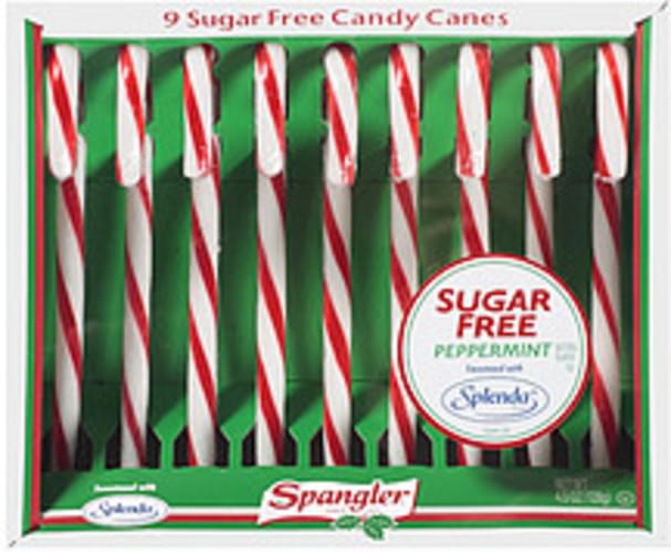 Spangler sugar free peppermint candy cane 9 nutrition information