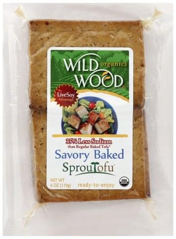 Wild Wood Savory Baked Tofu - 6 oz