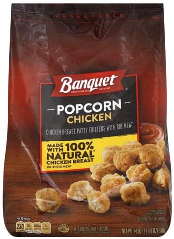 Banquet Popcorn Chicken - 24 oz, Nutrition Information | Innit