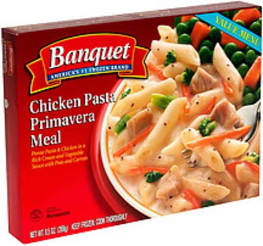 Banquet Chicken Pasta Primavera Meal 9.5 oz, Nutrition Information Innit