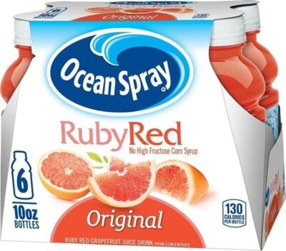 Ocean Spray Ruby Red Grapefruit Juice Drink 60 fl oz, Nutrition