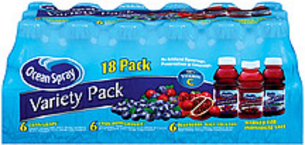 Ocean Spray Variety Pack 10 Oz Juice Drink 18, Nutrition Information