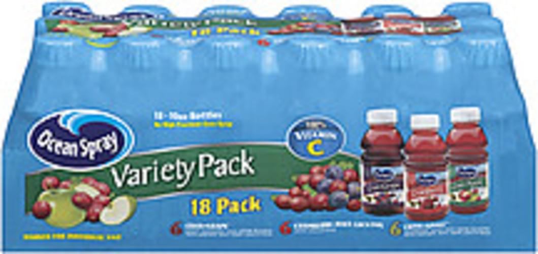 Ocean Spray CranGrape/Cranberry/CranApple 10 Oz Juice Drink Variety