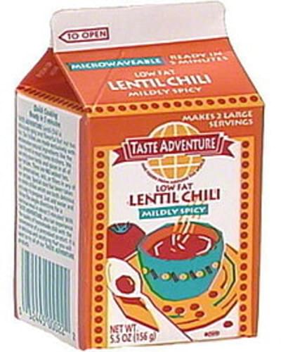 Taste Adventure Lentil Chili, Mildly Spicy - 5.5 oz