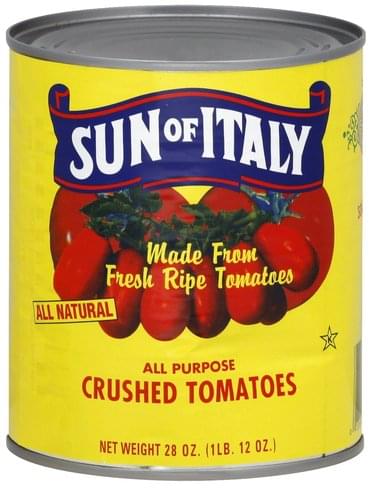 Sun of Italy Crushed, All Purpose Tomatoes - 28 oz